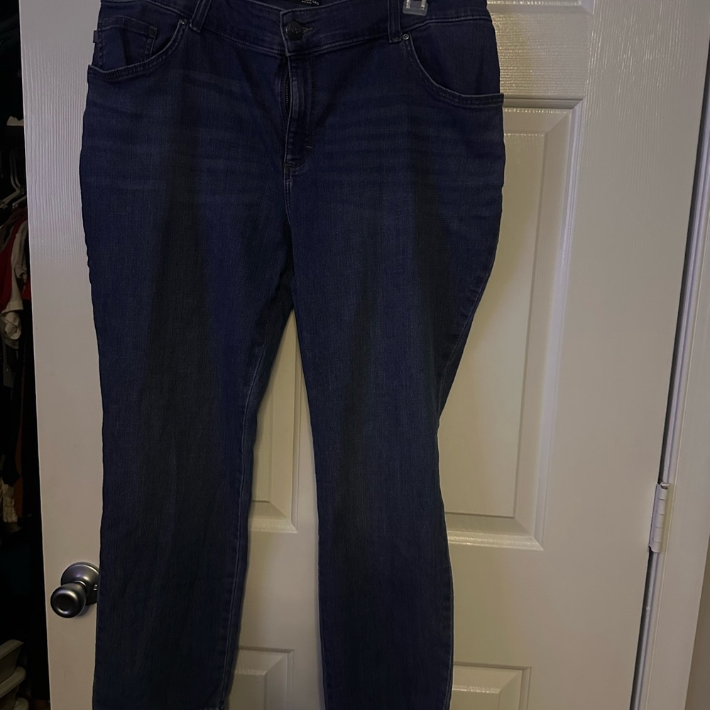 Lee Women's Dark Blue Ankle Jeans